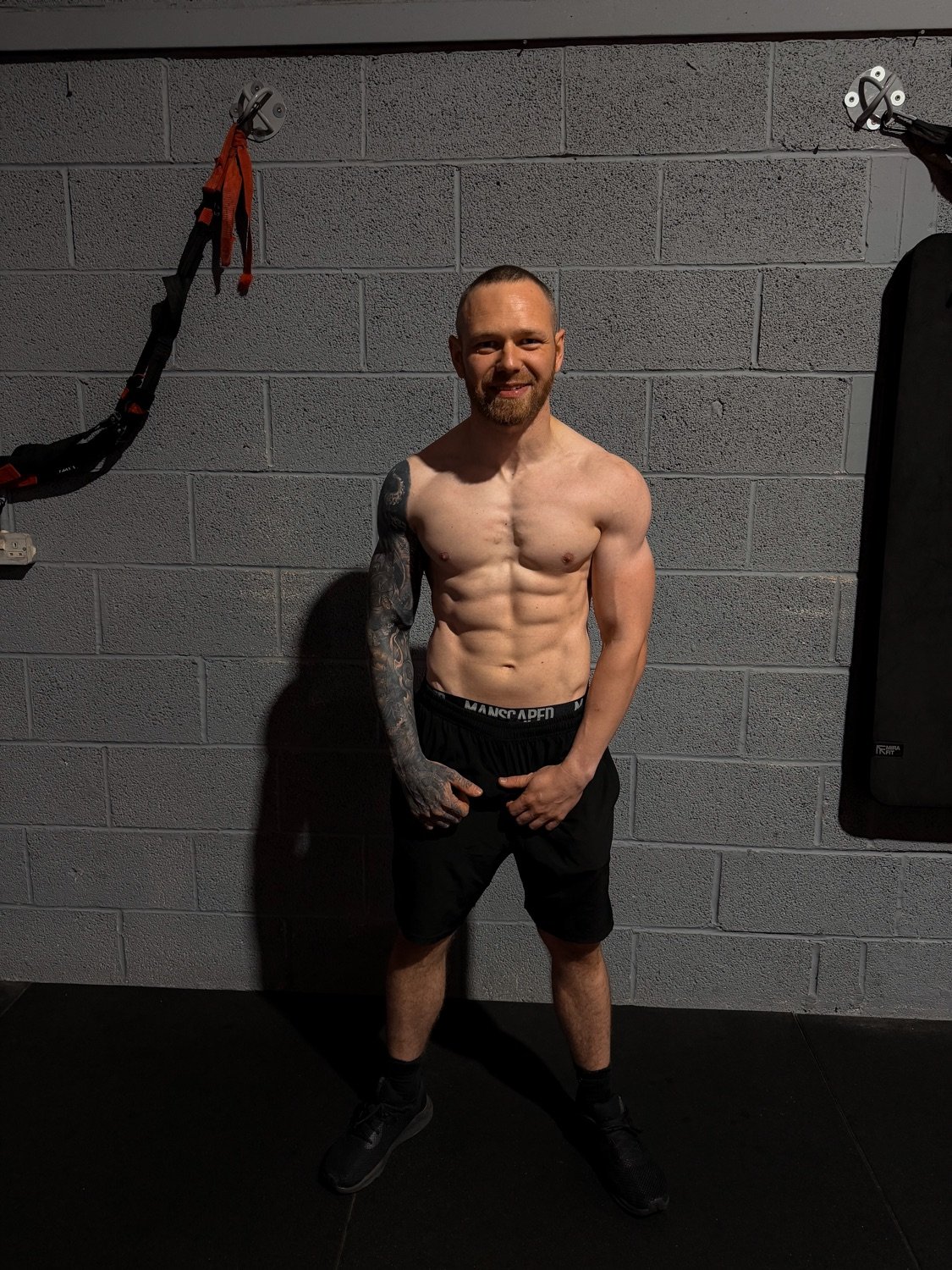 Mike after the training progress described in this story